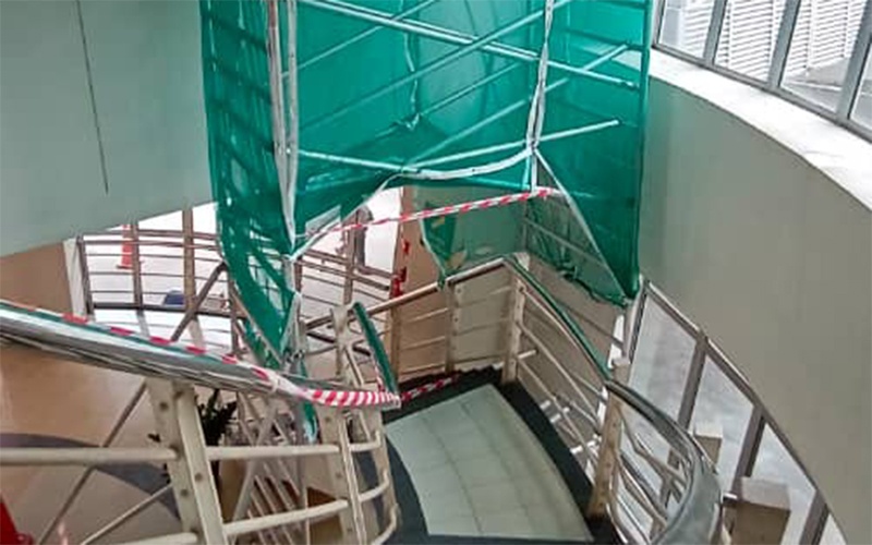 Aluminium Tower Above Stairs At Sirim Shah Alam